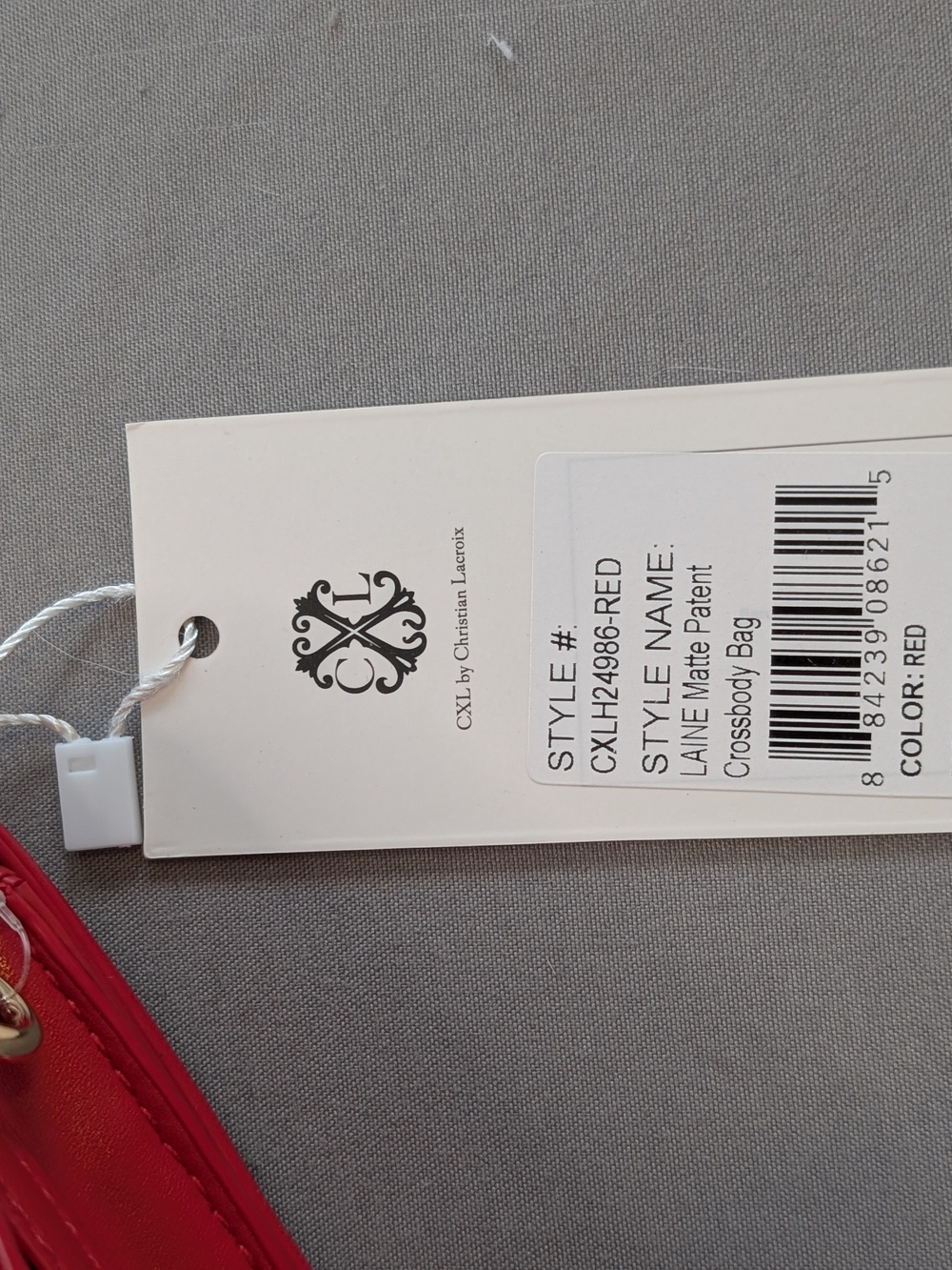 CXL Christian LaCroix Red Crossbody Handle Strap NWT - Picture 5 of 7